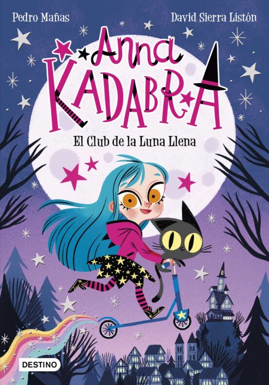 Portada cuento infantil primeros lectores Anna Kadabra 1, el club de la luna llena