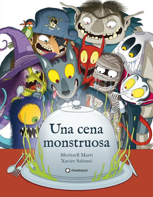 Portada álbum ilustrado Halloween una cena monstruosa a partir de 5 años