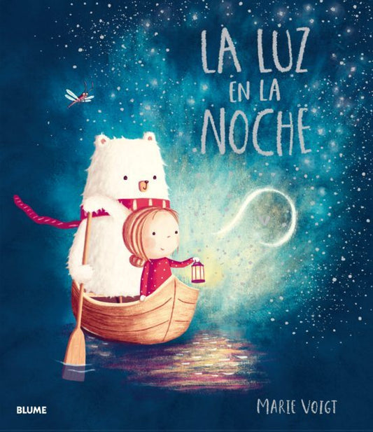 Portada álbum ilustrado La luz en la noche