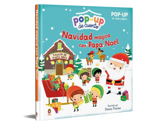 PORTADA CUENTO INFANTIL POP UP NAVIDAD MÁGICA CON PAPÁ NOEL