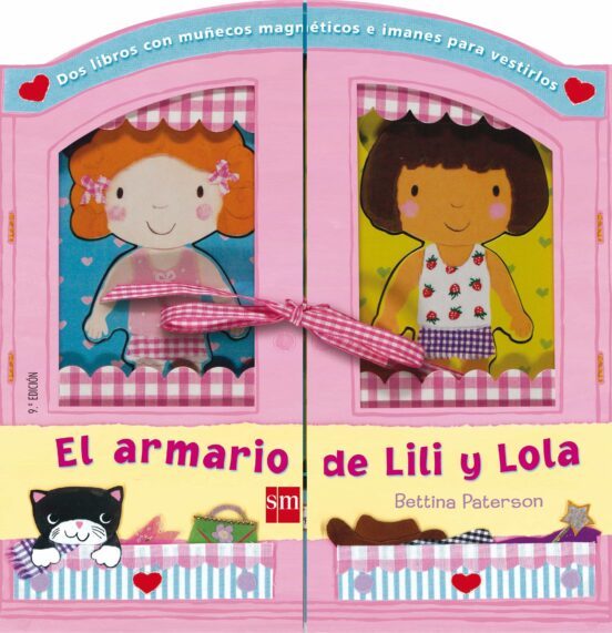 PORTADA CUENTO INFANTIL CON PIEZAS MAGNÉTICAS EL ARMARIO DE LILI Y LOLA