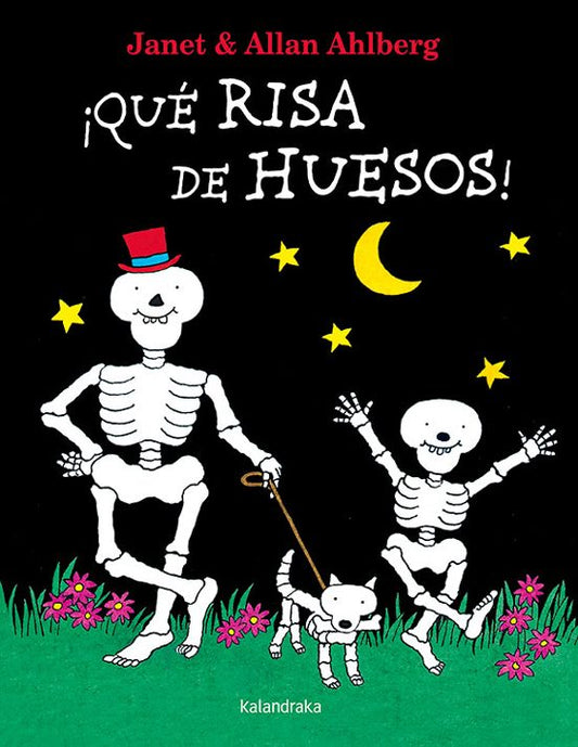 PORTADA ÁLBUM ILUSTRADO HALLOWEEN QUÉ RISA DE HUESOS DE KALANDRAKA