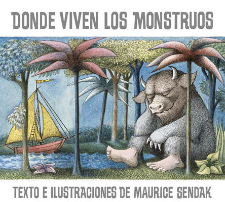 Portada álbum ilustrado Donde viven los monstruos