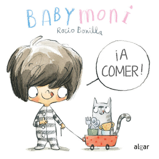 Portada libro infantil babymoni a comer