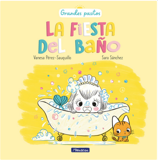 Portada cuento infantil La fiesta del baño de Vanesa Pérez Sauquillo