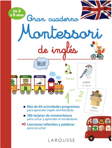 GRAN CUADERNO MONTESSORI DE INGLÉS (3 A 6 AÑOS)