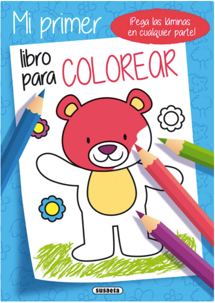 MI PRIMER LIBRO PARA COLOREAR AZUL