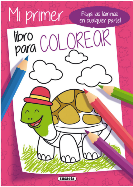 MI PRIMER LIBRO PARA COLOREAR ROSA