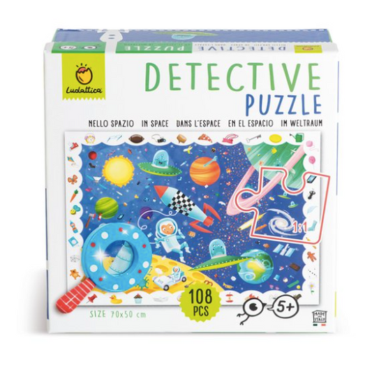 DETECTIVE PUZZLE EN EL ESPACIO 108 PCS