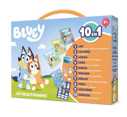 MALETÍN KIT DE ACTIVIDADES 10 EN 1 BLUEY