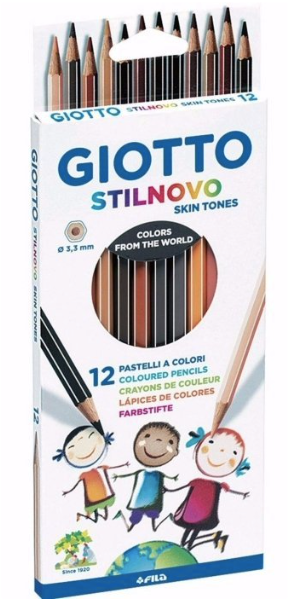 LÁPICES GIOTTO STILNOVO SKIN TONES 12 COLORES