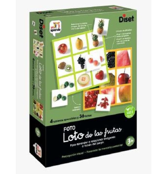 JUEGO EDUCATIVO YO APRENDO DISET LOTO DE LAS FRUTAS