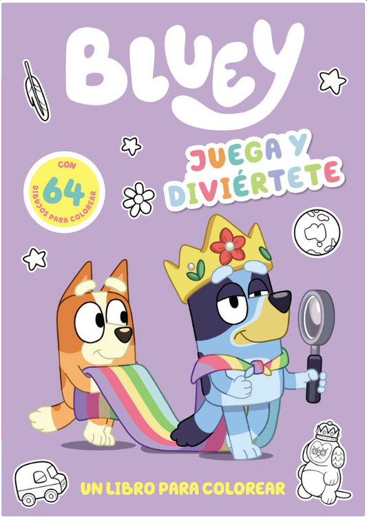 BLUEY JUEGA Y DIVIÉRTETE UN LIBRO PARA COLOREAR