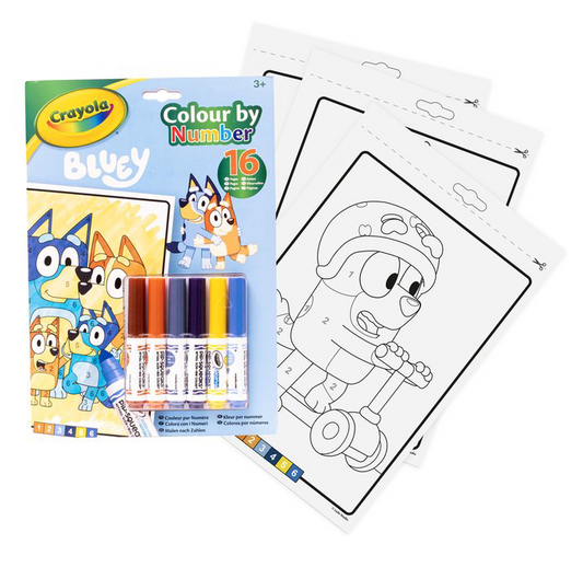 BLUEY LIBRO ACTIVIDADES Y COLOREA POR NÚMEROS