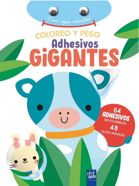 COLOREO Y PEGO ADHESIVOS GIGANTES VACA