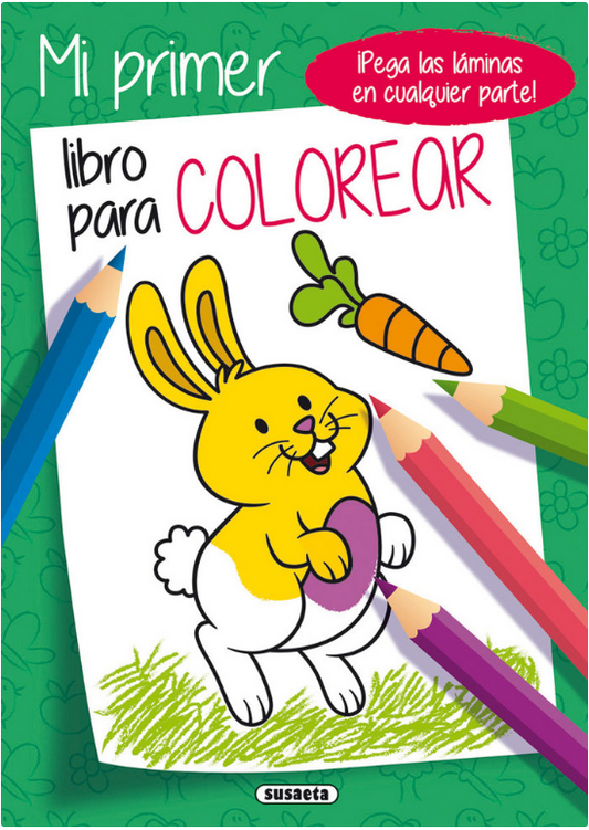 MI PRIMER LIBRO PARA COLOREAR VERDE