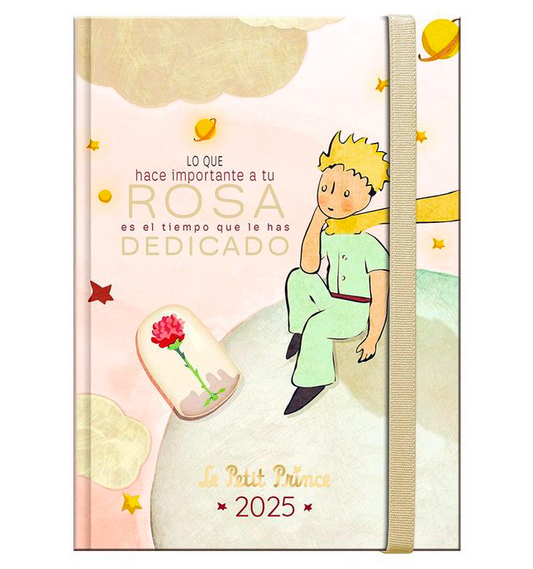 AGENDA ANUAL BOOK A6 PRINCIPITO Y LA FLOR 2025