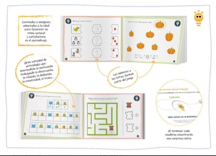 NÚMEROS Y LETRAS 3 UN CUADERNO PARA JUGAR (5 AÑOS)