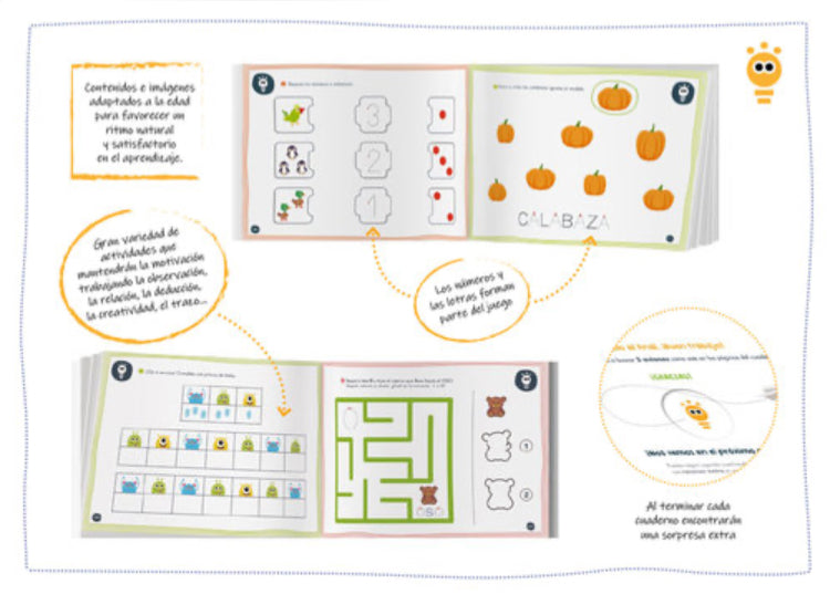 NÚMEROS Y LETRAS 1 UN CUADERNO PARA JUGAR (3 AÑOS)