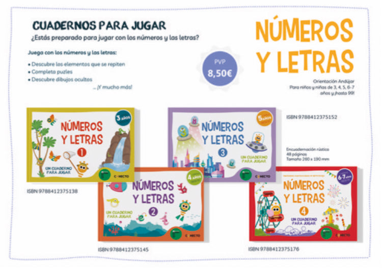 NÚMEROS Y LETRAS 4 UN CUADERNO PARA JUGAR (6 - 7 AÑOS)